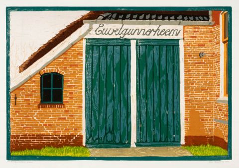 Euvelgunnerheem, schuur I 2020 I houtsnede