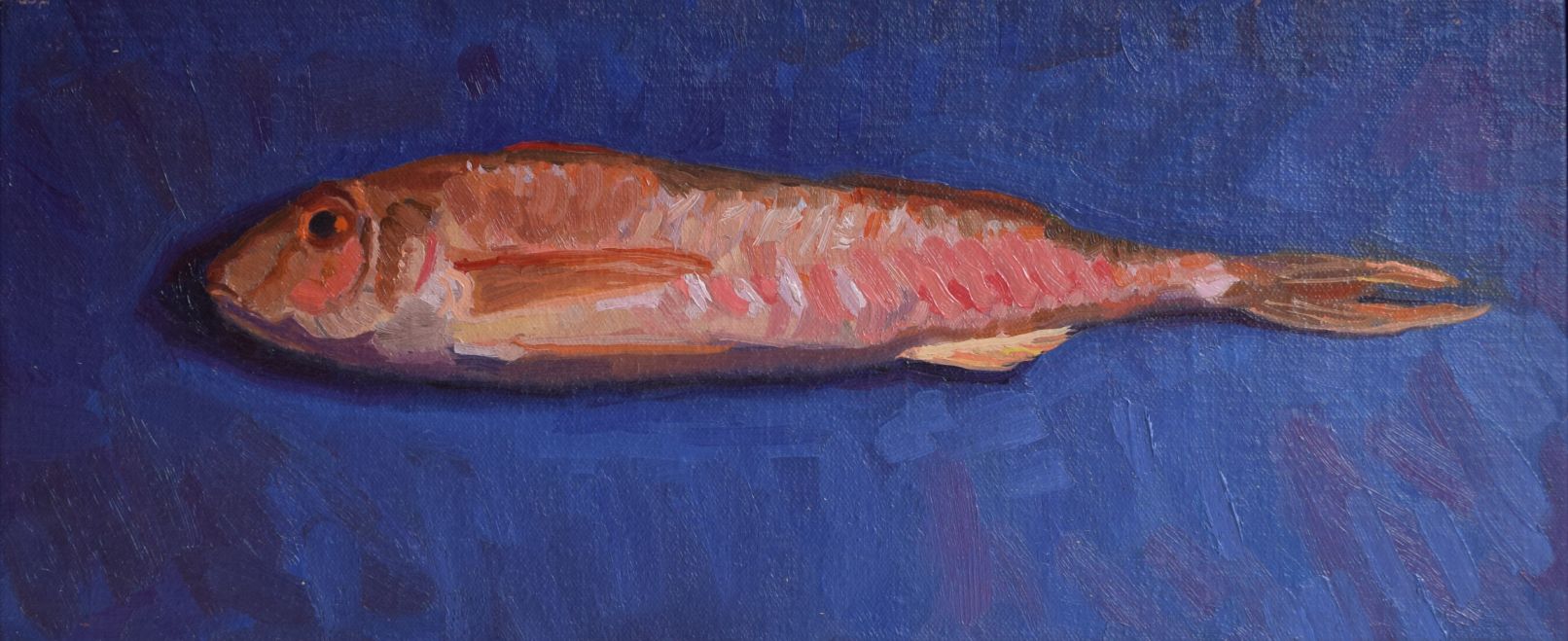 Vis I 2020 I olieverf op linnen, marouflé