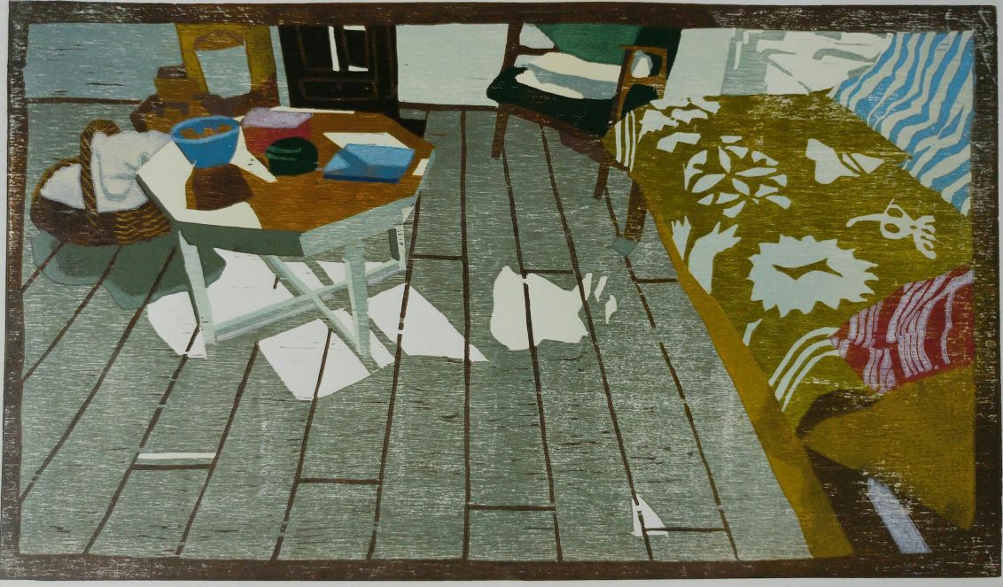 Woonkamer S. I 2018 I houtsnede