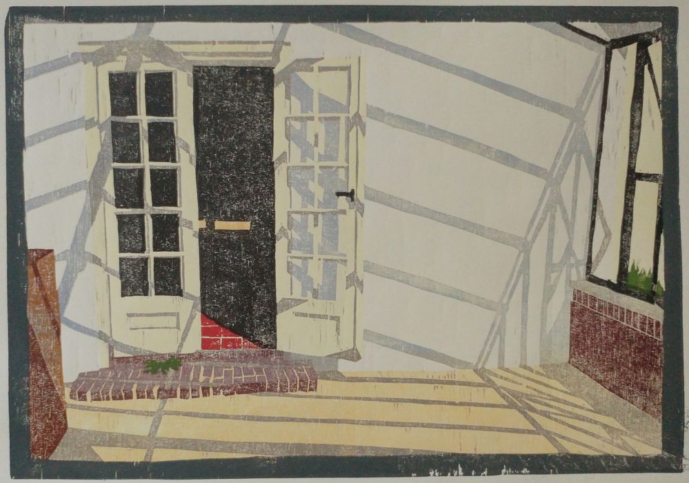 Kas in de zon I 2019 I houtsnede