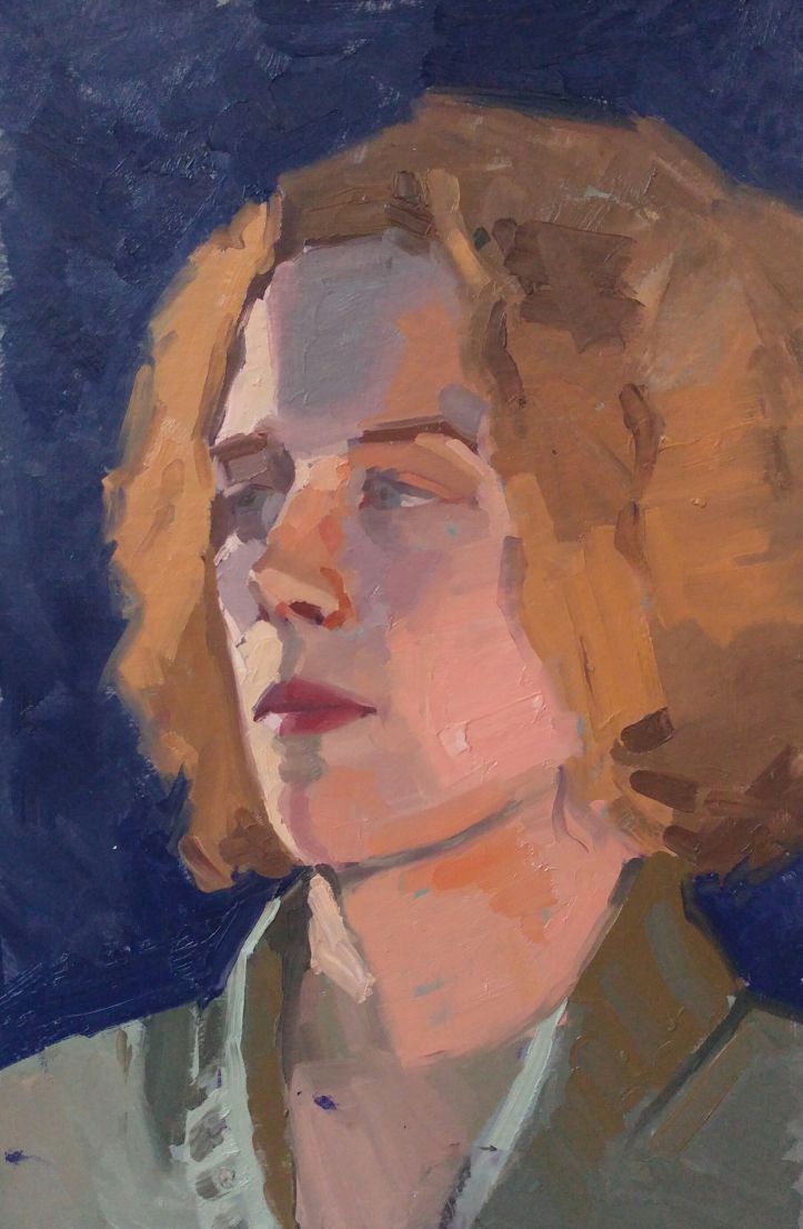 Elaine I 2018 I olieverf op karton