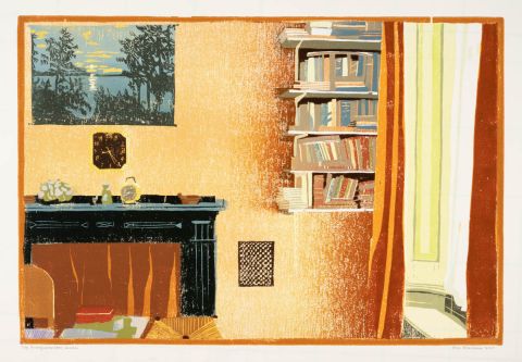 Euvelgunnerheem, boeken I 2020 I houtsnede <b>[SOLD OUT]</b>