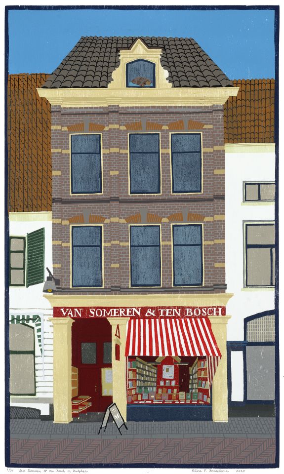 Van Someren & Ten Bosch in Zutphen I 2025 I houtsnede I 51,9 x 30,7 cm</b>